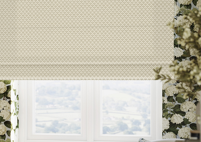 Scallop and Bud, Cashmere - Twist&Fit Roman Blind - Image 5
